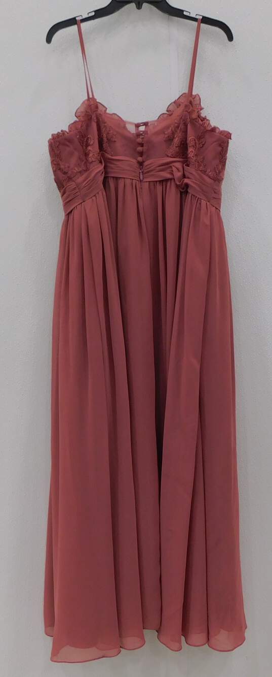 Women's Azazie Sleeveless Pink Dress Size C image number 3
