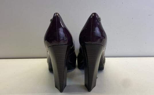 Calvin Klein Emmy Plum Platform Pump Heels Shoes Size 13 image number 4