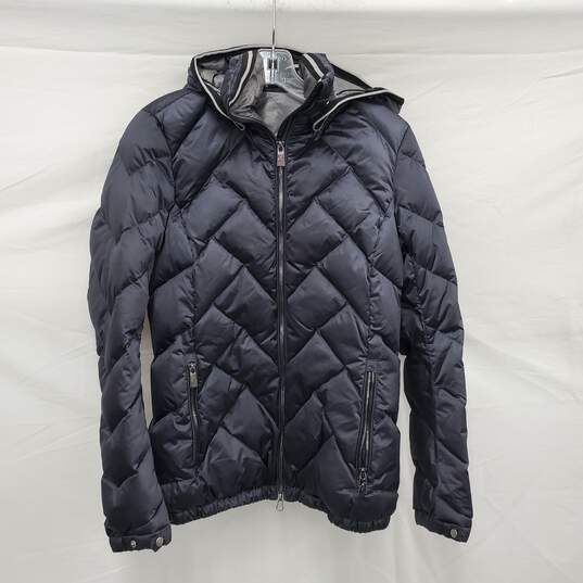 Tony Sailor WM's Nylon Polyester Quilted Puffer Blue Hooded Jacket Size 6 US image number 1