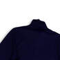NWT Mens Blue 1/4 Zip Mock Neck Long Sleeve Pullover Sweatshirt Size Large image number 4