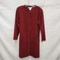 Misook WM's 100% Acrylic Burgundy Button Down Cardigan Size XS image number 1