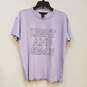 Womens Purple Cotton Light And Space Pullover Graphic T-Shirt Size Medium image number 1