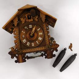 Vintage Wooden  cuckoo clock For Parts and Repair