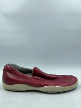 Authentic Prada Red Leather Loafers M 9.5