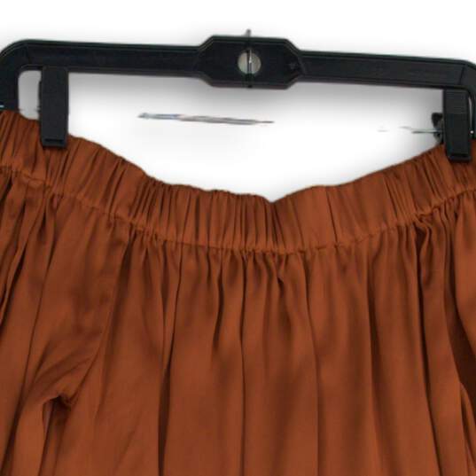 Express Womens Orange Long Sleeve Off The Shoulder Pullover Blouse Top Size XS image number 3