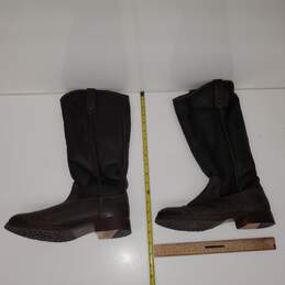 Frye Women's Melissa Shin High Brown Leather Boots 77151 Sz 9.5B / 4015 J 12 alternative image