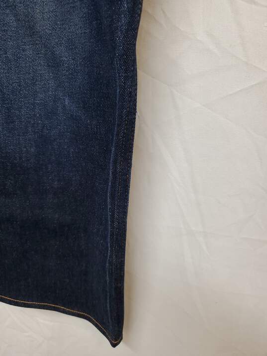 Mn 7 For All Mankind Austyn Blue Wide-Leg Straight Jeans Sz 34 image number 2