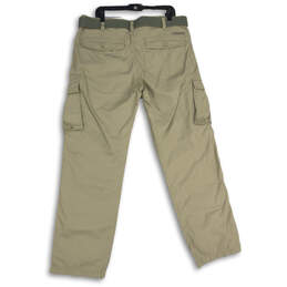 NWT Mens Gray Flat Front Flap Pocket Cargo Pants Size 36x32 alternative image