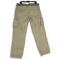 NWT Mens Gray Flat Front Flap Pocket Cargo Pants Size 36x32 image number 2