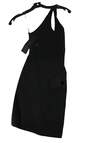 NWT Womens Black Sleeveless One Shoulder Mini Dress Size 0 image number 1