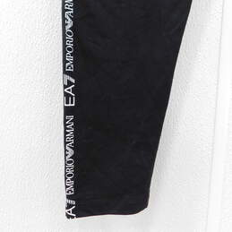 Emporio Armani Black Logo Print XS Legging NWT alternative image
