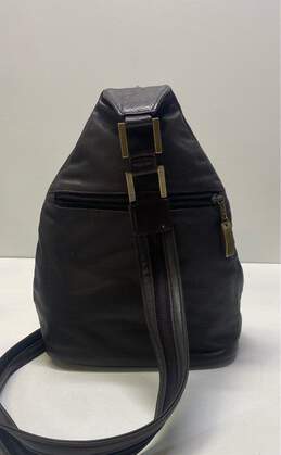 Giani Bernini Brown Leather Sling Rucksack Backpack Bag alternative image