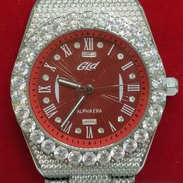 GLD 42mm WR 5ATM CZ Stones Stainless Steel Watch alternative image