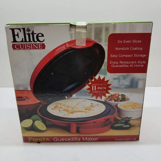 Elite Cuisine by Maxi-Matic Fiesta Quesadilla Maker Model EQD-118 image number 3