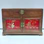 Chinese Wooden Shell Inlay Jewelry Box image number 1