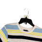 Mens Multicolor Striped Short Sleeves Crew Neck Pullover T-Shirt Size Large image number 3