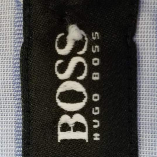 Hugo Boss Men Blue Striped Button Up M image number 3