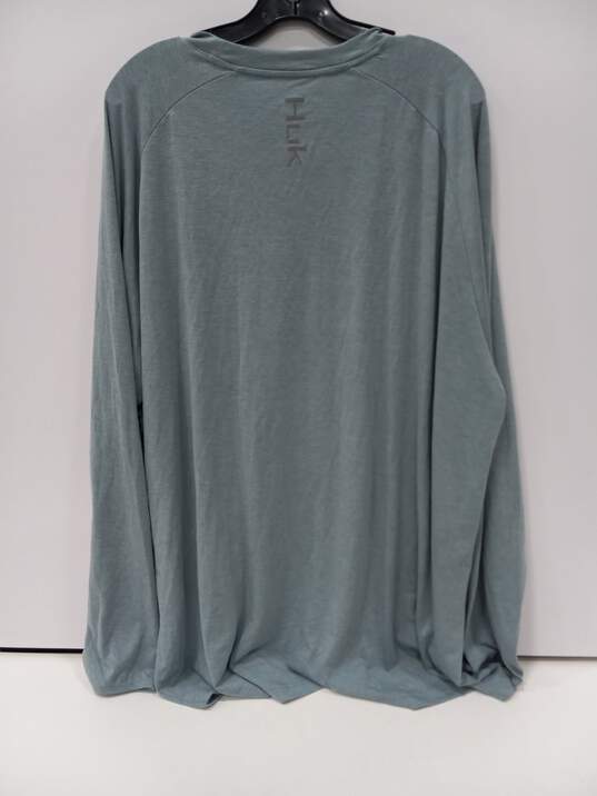 Huk Men's Blue Archrock. Long Sleeve Shirt Size XXXL NWT image number 2