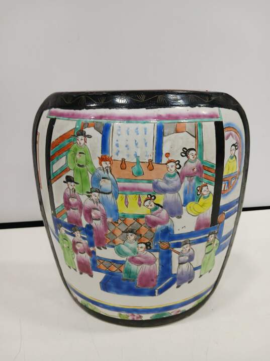 Chinese Porcelain & Lacquer Two-Section Lunch Box image number 3