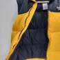 The North Face 700 Men's Yellow Full Zip Down Puffer Vest Size L image number 3