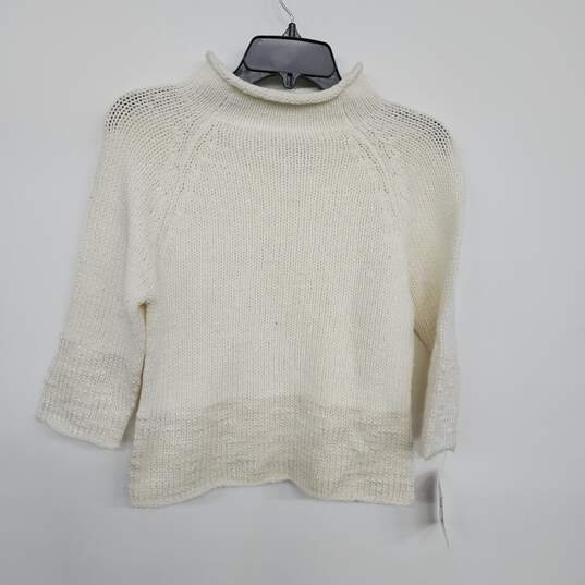 White Knit Sweater image number 1