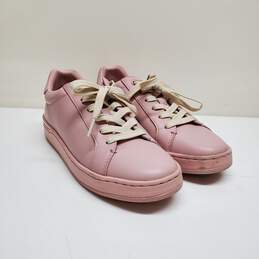 COACH Lowline Luxe Low Top Leather Sneaker Pink Aurora Women's Size 6.5 B