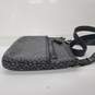 Fossil Black & Gray Patterned Coated Canvas Flat Small Crossbody image number 4