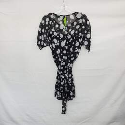 Sam Edelman Black & White Lined Belted Dress WM Size S NWT alternative image
