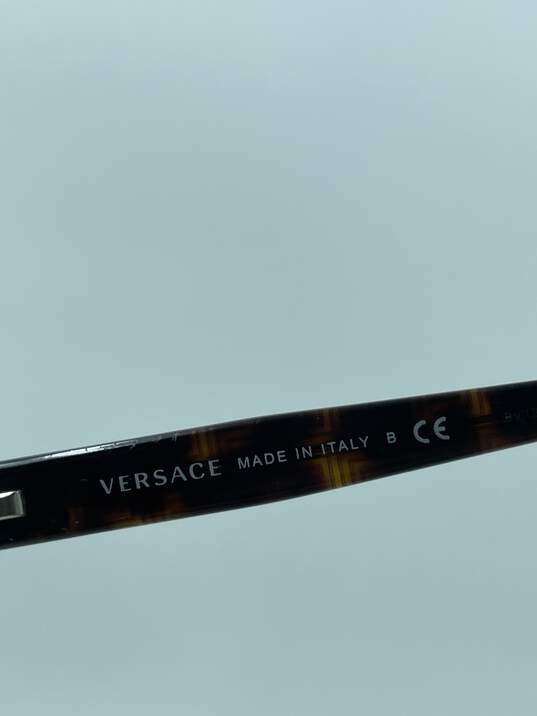 Gianni Versace Brown Rectangle Eyeglasses Rx image number 6