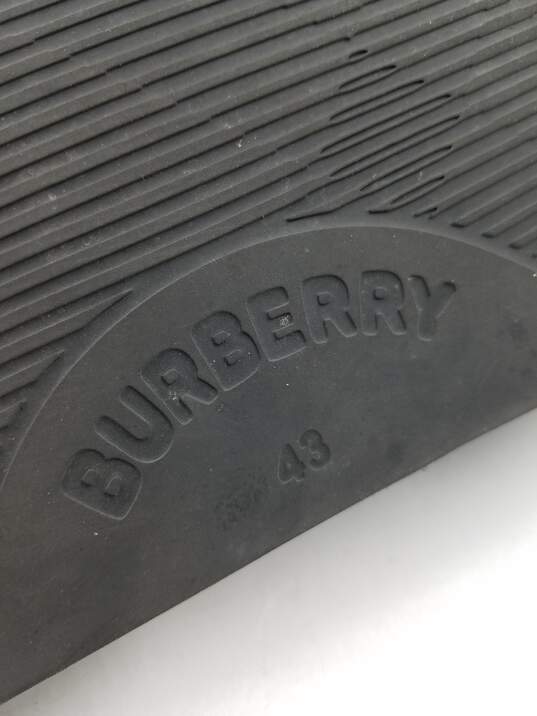 Burberry Monogram Black Slides M 10 COA image number 7
