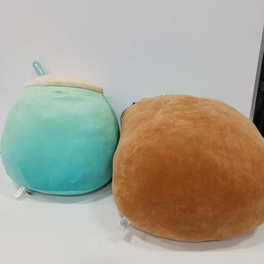 Bundle of 2 Large Squishmallows Jakkaria the Boba Drink & Sinclair The Avocado Toast image number 2