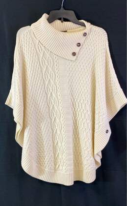 Talbots Women's Ivory Cable Knit Sweater- S NWT