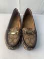 Certified Authentic Coach Women's Tan Loafers w/Metal Buckle Size 7.5B image number 1
