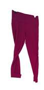 Women's Pink Stretch Elastic Waist Activewear Compression Leggings Size Small image number 1