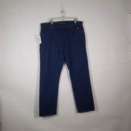 NWT Mens Medium Wash Flame Resistant Denim Straight Leg Jeans Size 40X34