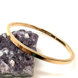 Designer Michael Kors Gold-Tone Round Shape Classic Bangle Bracelet