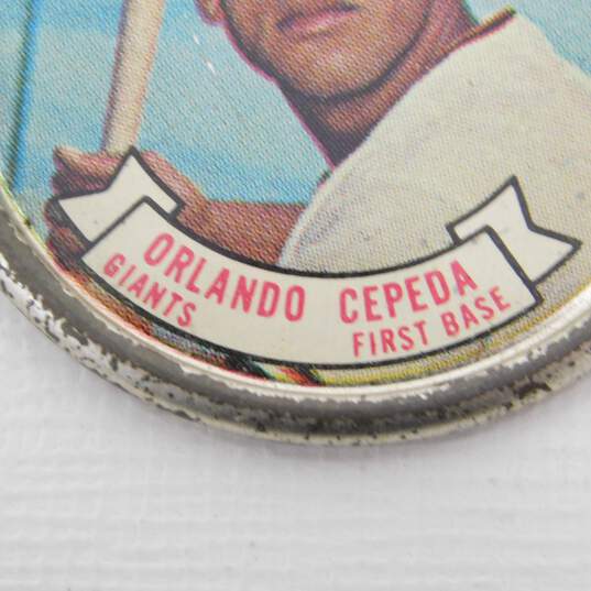 1964 HOF Orlando Cepeda Topps Coins #63 SF Giants image number 3