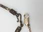 925 Silver Bar Link & Byzantine Chain Bracelet Lot image number 2