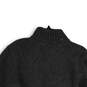 Mens Gray Tight-Knit Long Sleeve Mock Neck Full-Zip Sweater Size Large image number 4