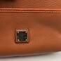 Dooney & Bourke Womens Brown Leather Zipper Adjustable Strap Crossbody Bag Purse image number 5