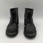 Mens Stealth D91642 Black Leather Round Toe Side Zip Biker Boot Size 10.5M image number 1