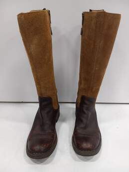Women's Brown Leather Born Size 7.5 Boots