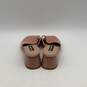 Womens Macaria Pink Leather Snake Embossed Slip On Mule Heels Size 8.5 image number 4