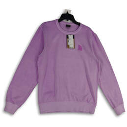 NWT Womens Pink Crew Neck Long Sleeve Pullover Sweatshirt Size Medium