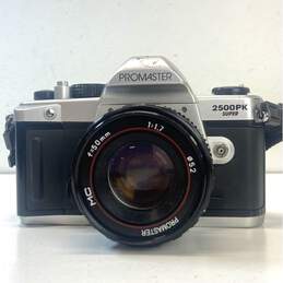 ProMaster 2500 PK Super 35mm SLR Camera with 50mm 1:1.7 Lens-FOR PARTS OR REPAIR