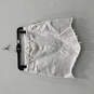 NWT Womens White Denim Light Wash Back Slit Pockets Mini Skirt Size 27 image number 1