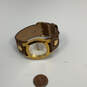 Designer Joan Rivers Gold-Tone Classic Leather Strap Analog Wristwatch image number 2
