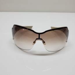 Gucci GG Monogram Gradient Shield Sunglasses AUTHENTICATED