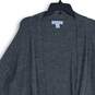 Liz Claiborne Womens Gray Long Sleeve Open Front Cardigan Sweater Size M image number 3