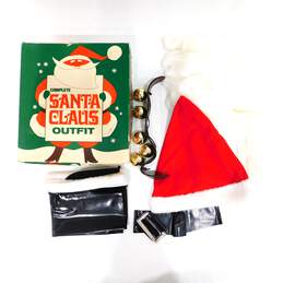Vintage Santa Claus Outfit Costume Incomplete IOB by Collegeville